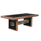 1869 Glass Top Trestle Table - 42" x 7"