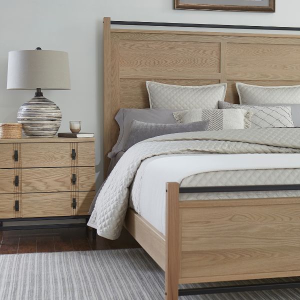 Abshire 5 Piece Bedroom Set - Queen Wood Headboard