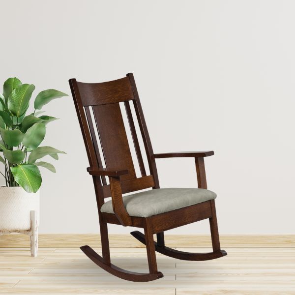 Crescent Rocking Chair - Wood Seat  {Standard}