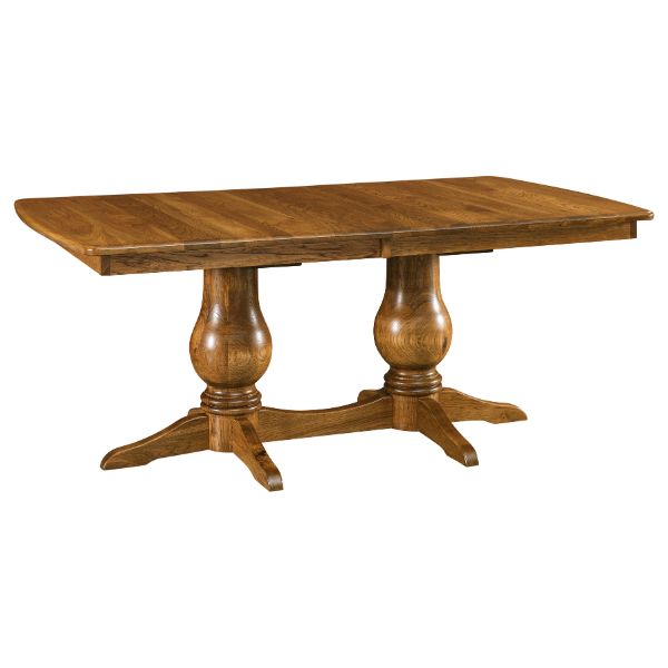 Auburn Double Pedestal Extension Table - 42 x 60
