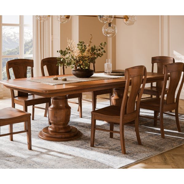 Burlington Double Pedestal Extension Table - 42 x 96