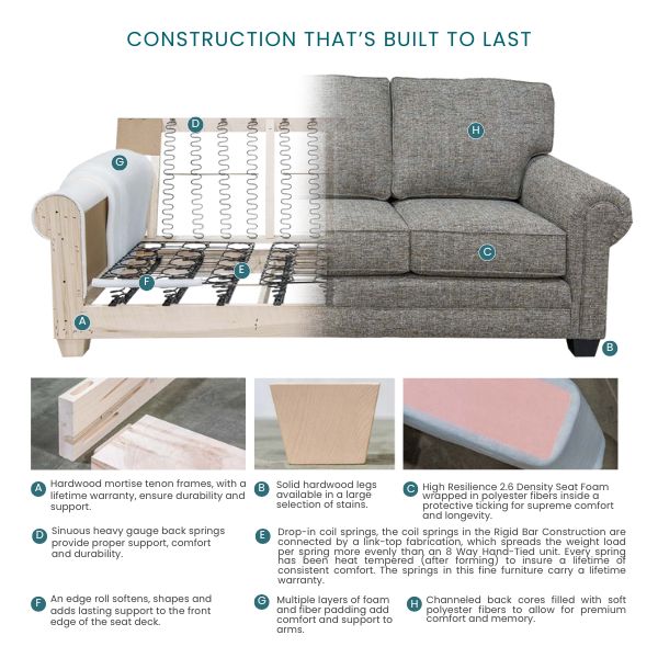 Andover Love Seat - Fabric