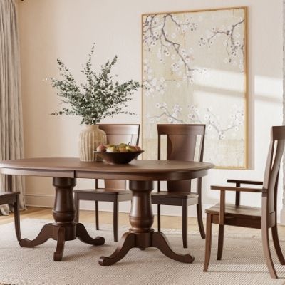 Chancellor Double Pedestal Extension Table - 42 x 72