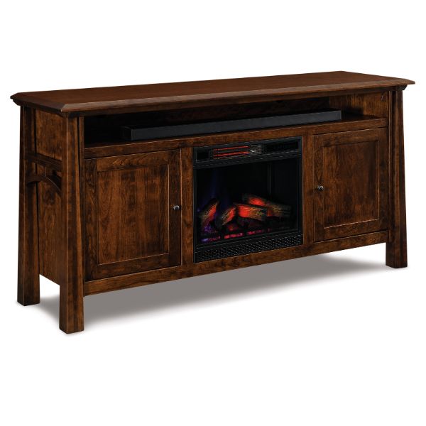 Artesa Media Stand With Fireplace - 80" Wide