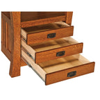 Arts and Crafts Cabinet Pub Extension Table - 42" x 42"