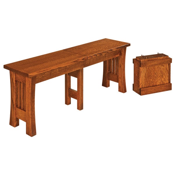 Arts and Crafts Extendable Bench - 48" Wide