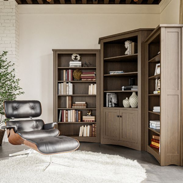 Aspen Corner Bookcase - 40" Wide