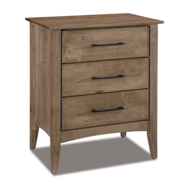 Atlantic Nightstand - 3 Drawer - Narrow
