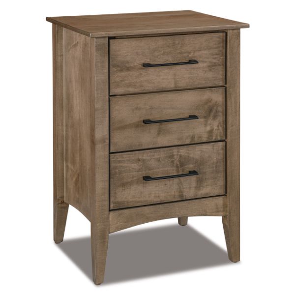 Atlantic Nightstand - 3 Drawer - Narrow