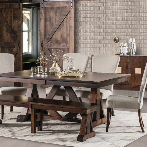 Bailey Trestle Extension Table - 42 x 66