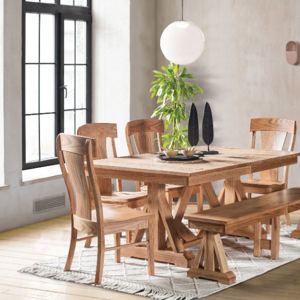 Bailey Trestle Extension Table - 42 x 66