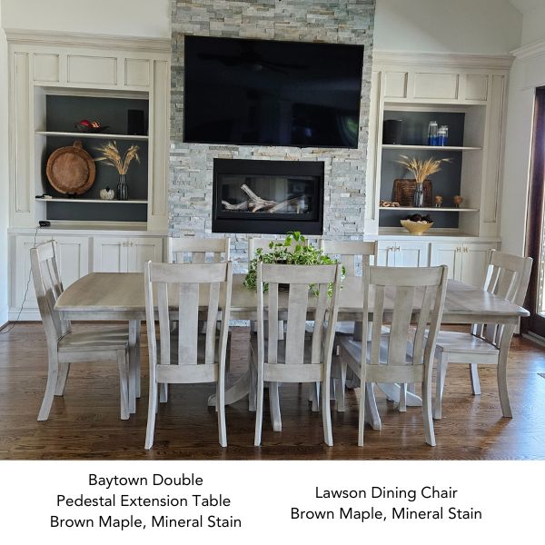 Baytown Double Pedestal Extension Table - 42 x 60