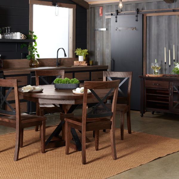 Borden Single Pedestal Extension Table - 42"