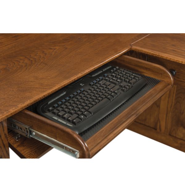 Boulder Creek L Desk - Desk with 1 Set of File Drawers