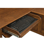 Boulder Creek L Desk - Desk with 1 Set of File Drawers