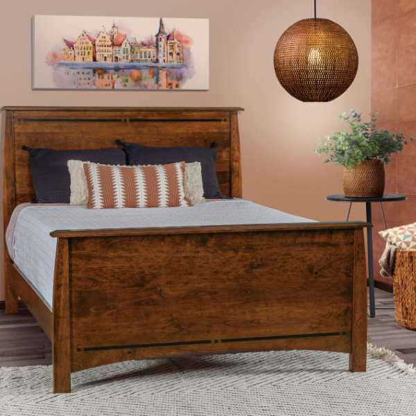 Boulder Creek Solid Panel Bed - Twin