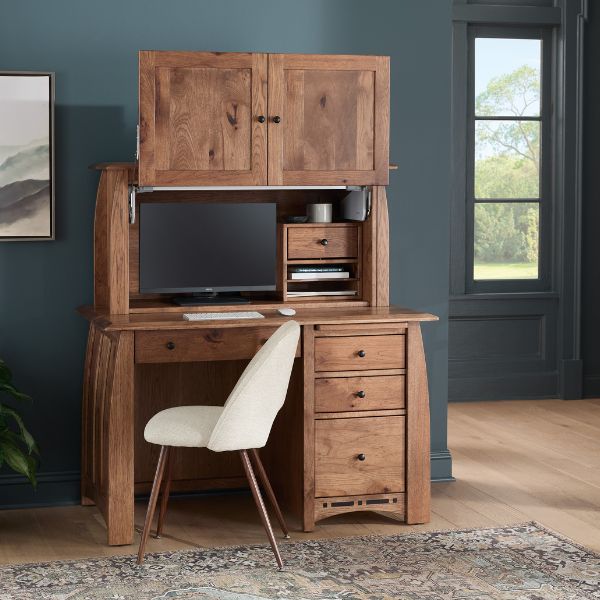 Boulder Creek Desk with Optional Hutch - Desk with Hutch Top