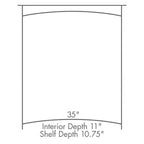 Caledonia Bookcase - 8' Bookcase with Doors