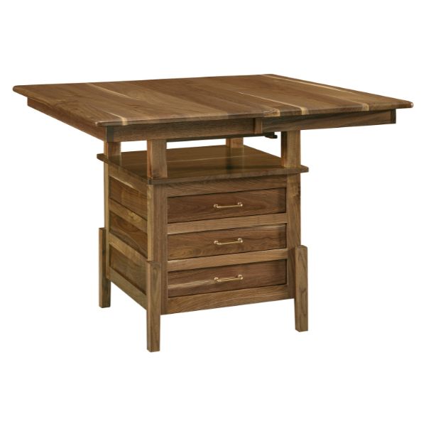 Century Cabinet Pub Extension Table - 42 x 42