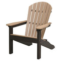 Comfo Back Adirondack Folding Chair - Two Tone - Burgundy on Black