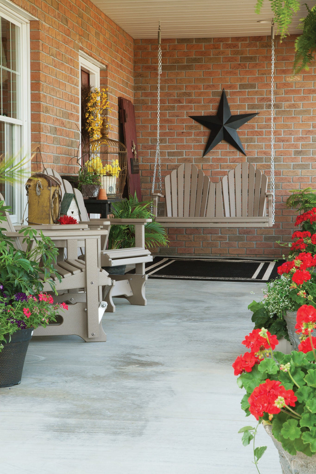 4' Cozi Back Double Glider