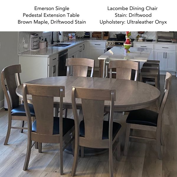 Emerson Single Pedestal Extension Table - 42"