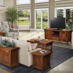 Ensenada Media Stand With Fireplace - Media Center