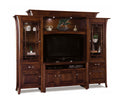 Ensenada Media Wall Unit with Glass Doors - Media Center