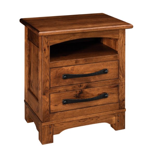 Farmhouse Nightstand - 32" Wide 3 Drawer