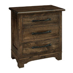 Farmhouse Nightstand - 32" Wide 3 Drawer