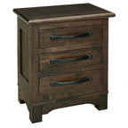 Farmhouse Nightstand - 32" Wide 3 Drawer