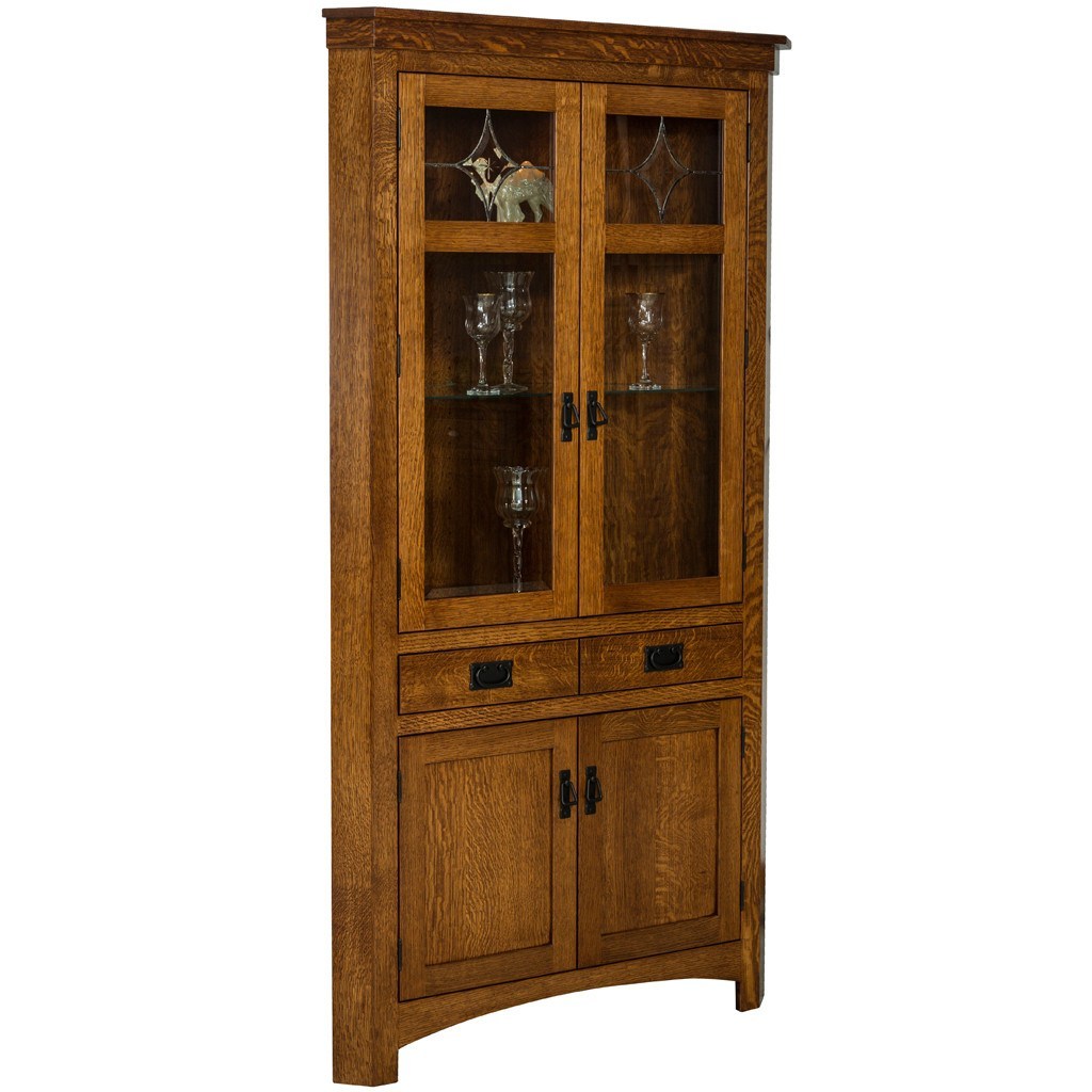 Cape Cod Corner Cabinet - Closed Deck (no small drawers)