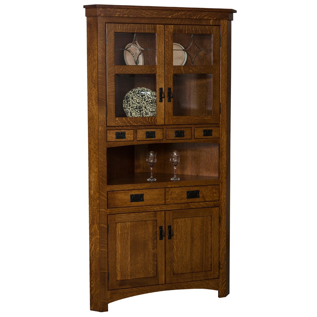 Cape Cod Corner Cabinet - Closed Deck (no small drawers)
