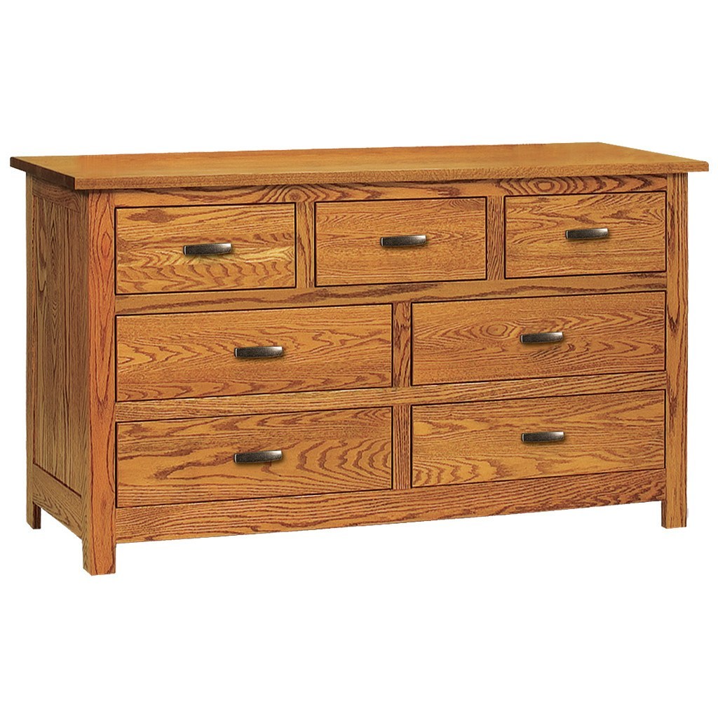 Flush Mission 7 Drawer Dresser - 59" Wide