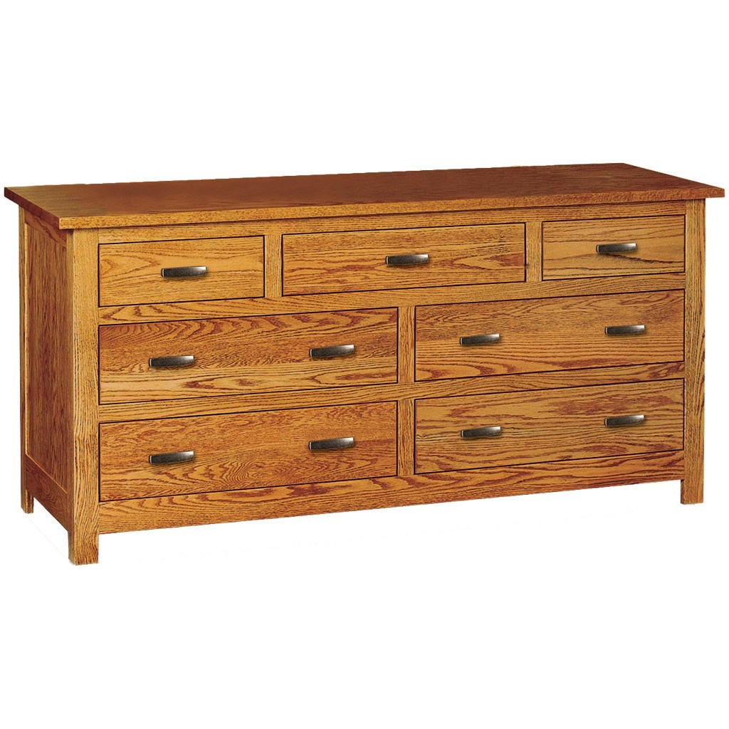 Flush Mission 7 Drawer Dresser - 59" Wide