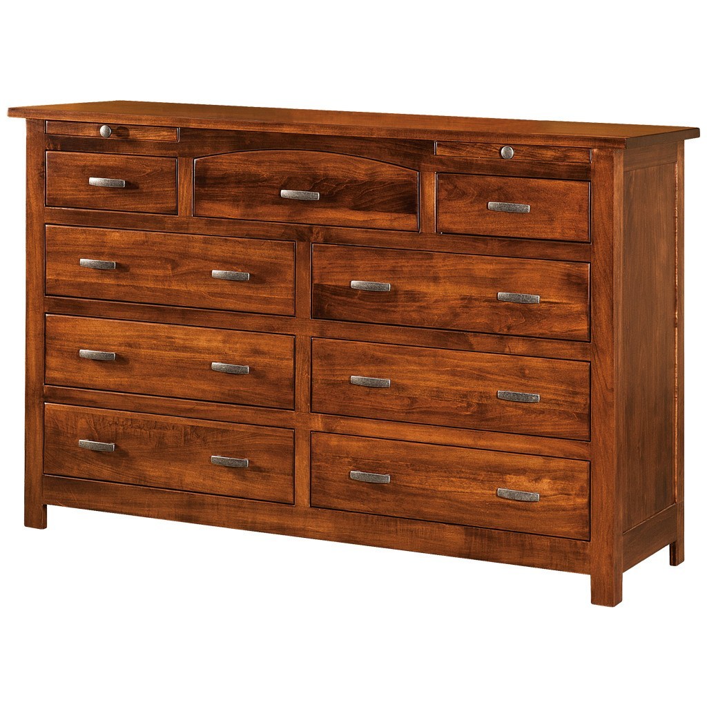 Flush Mission 9 Drawer Dresser - 59" Wide x 42.5" High